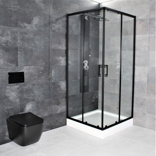Унитаз подвесной DUSEL CUBIS Black Matt DWHT10201030RВ с сиденьем Slim Soft-Close 810302 фото