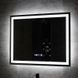 Дзеркало DUSEL LED DE-M0061S1 Black 120смх75см сенсорне включення + підігрів+ годинник/темп 600613 фото 4