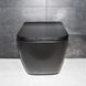 Унитаз подвесной DUSEL CUBIS Black Matt DWHT10201030RВ с сиденьем Slim Soft-Close 810302 фото 8