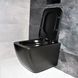 Унитаз подвесной DUSEL CUBIS Black Matt DWHT10201030RВ с сиденьем Slim Soft-Close 810302 фото 6