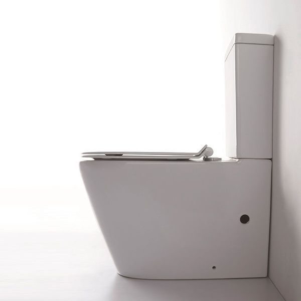 Унитаз-компакт DUSEL AREZ DTPT10210230R с бачком и сиденьем Soft Close дюропласт 910231 фото