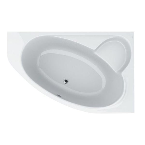 Ванна акрилова асиметрична LEONI 170х110 R + ноги + екран під ванну ( А0045134 ) А0045134 фото