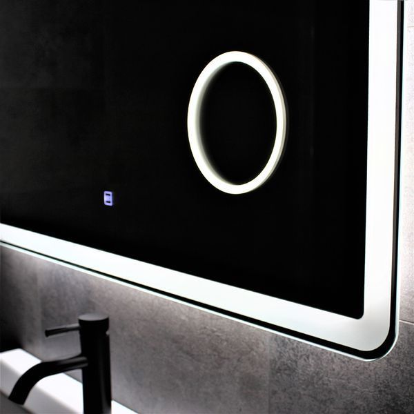 Дзеркало DUSEL LED DE-M3051 120смх75см сенсорне включення + підігрів + збільшувальна лінза 630522 фото
