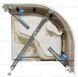 Душевая кабина Shower Saturn 90x90х205 см  глубоком поддоне полукруглая раздвижная матовое закалённое стекло 5 мм STN-859 фото 8
