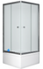 Душевая кабина Shower saturn 90х90х205 см квадратная на глубоком поддоне матовое стекло 6 мм раздвижные двери STN-1019-6 matt фото 1