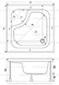 Душевая кабина Shower saturn 90х90х205 см квадратная на глубоком поддоне матовое стекло 6 мм раздвижные двери STN-1019-6 matt фото 10