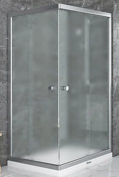 Душова кабіна 70x100x190 см без піддону прямокутна Shower Saturn розсувні двері матове скло 5мм STN-190 фото