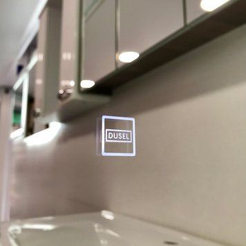 Дзеркало DUSEL LED DE-M0065D Black 90смх70см сенсорне включення + підігрів 606503 фото