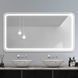 Дзеркало DUSEL LED DE-M0065D Silver 90смх70см сенсорне включення + підігрів 606511 фото 2