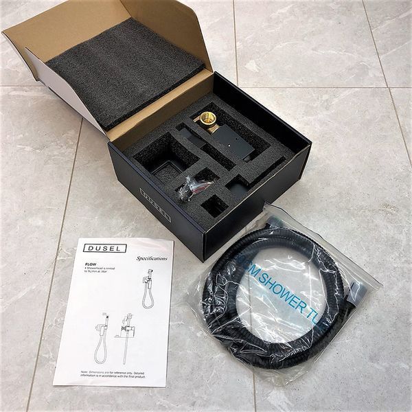 Набор для гигиенического душа со смесителем DUSEL GANI Black 233989001 фото