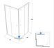 Душова кабіна Shower Titan 80x80х180 см без піддону розсувна для душу квадратна матове скло 5 мм Titan-80 фото 9